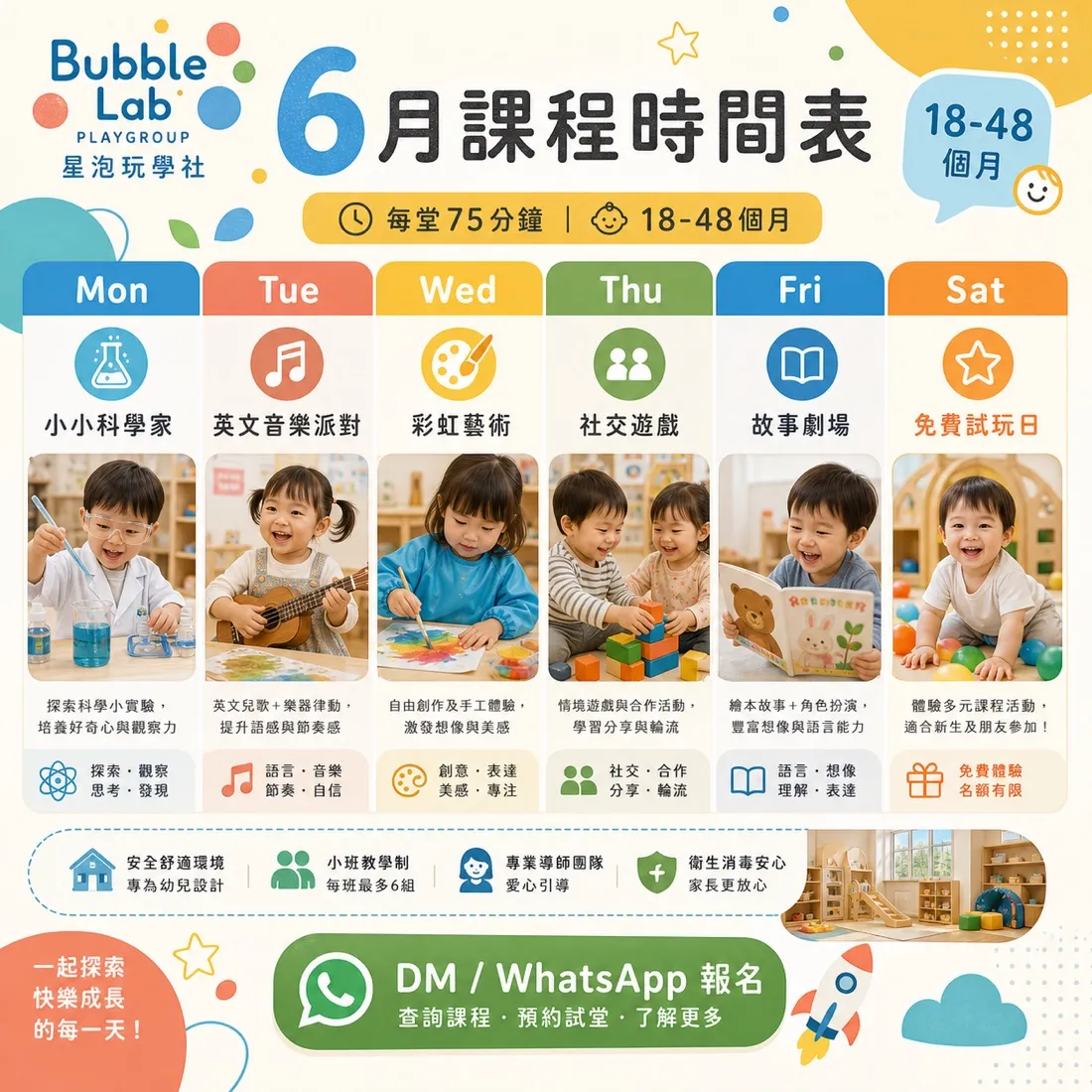 Sparko Kids Playgroup 課程介紹