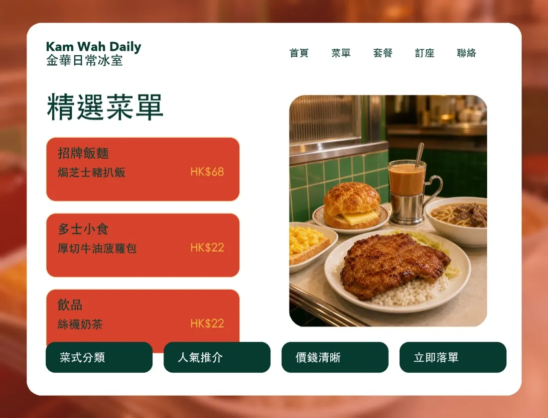 錦華冰室 冰室・餐飲 產品展示