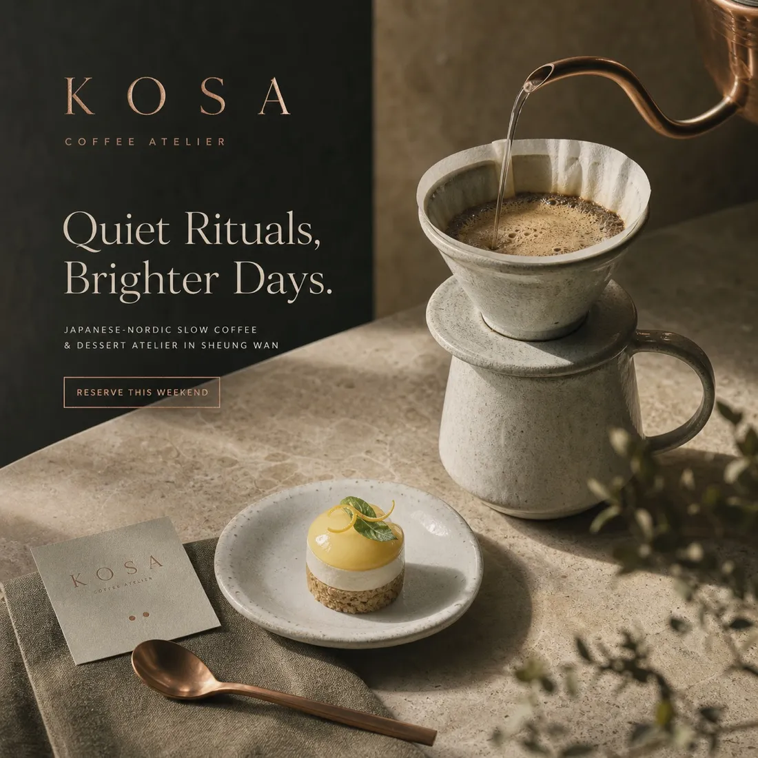 Kosa Coffee 咖啡店 餐牌設計
