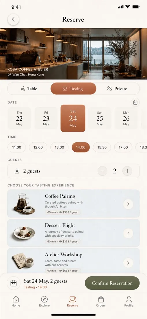Kosa Coffee 咖啡店 推廣海報