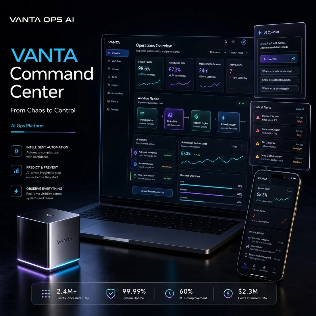 Vanta Ops AI Dashboard Logo 設計